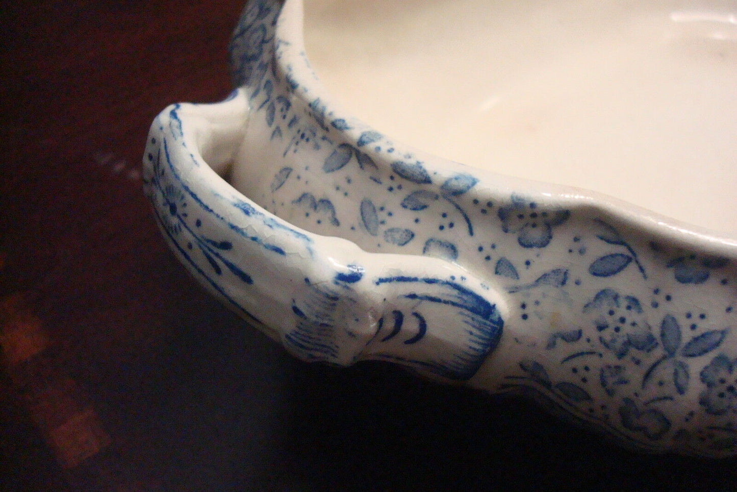 Aesthetic movement 1883 Mysore pattern Blue transferware tureen- Edge &Malkin[*