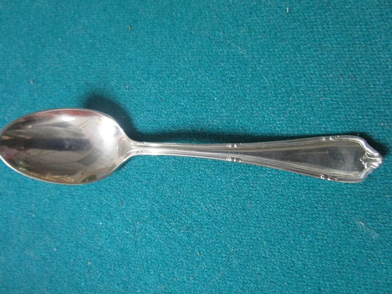 1950's 12 ALPACA COFFEE SPOONS, 4" ,GERMANY,  SILVERPLATED