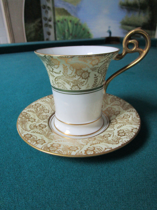 ADDERLEY OVINGTON BROS NEW YORK ANTIQUE COFFEE CUP AND SAUCER