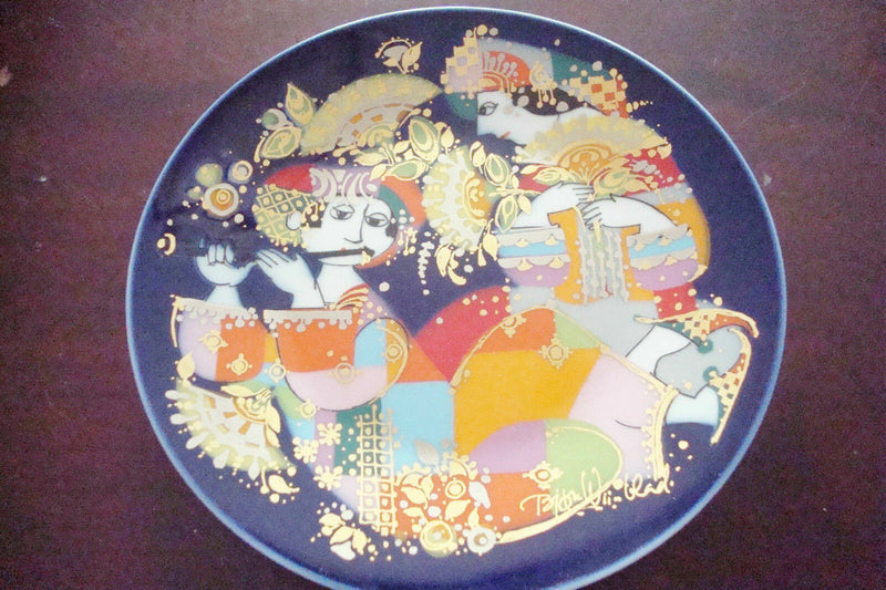Bjorn Wiinblad ROSENTHAL COLLECTOR PLATES SUMMER ORIENTALISCHE NACHTMUSIKV PICK