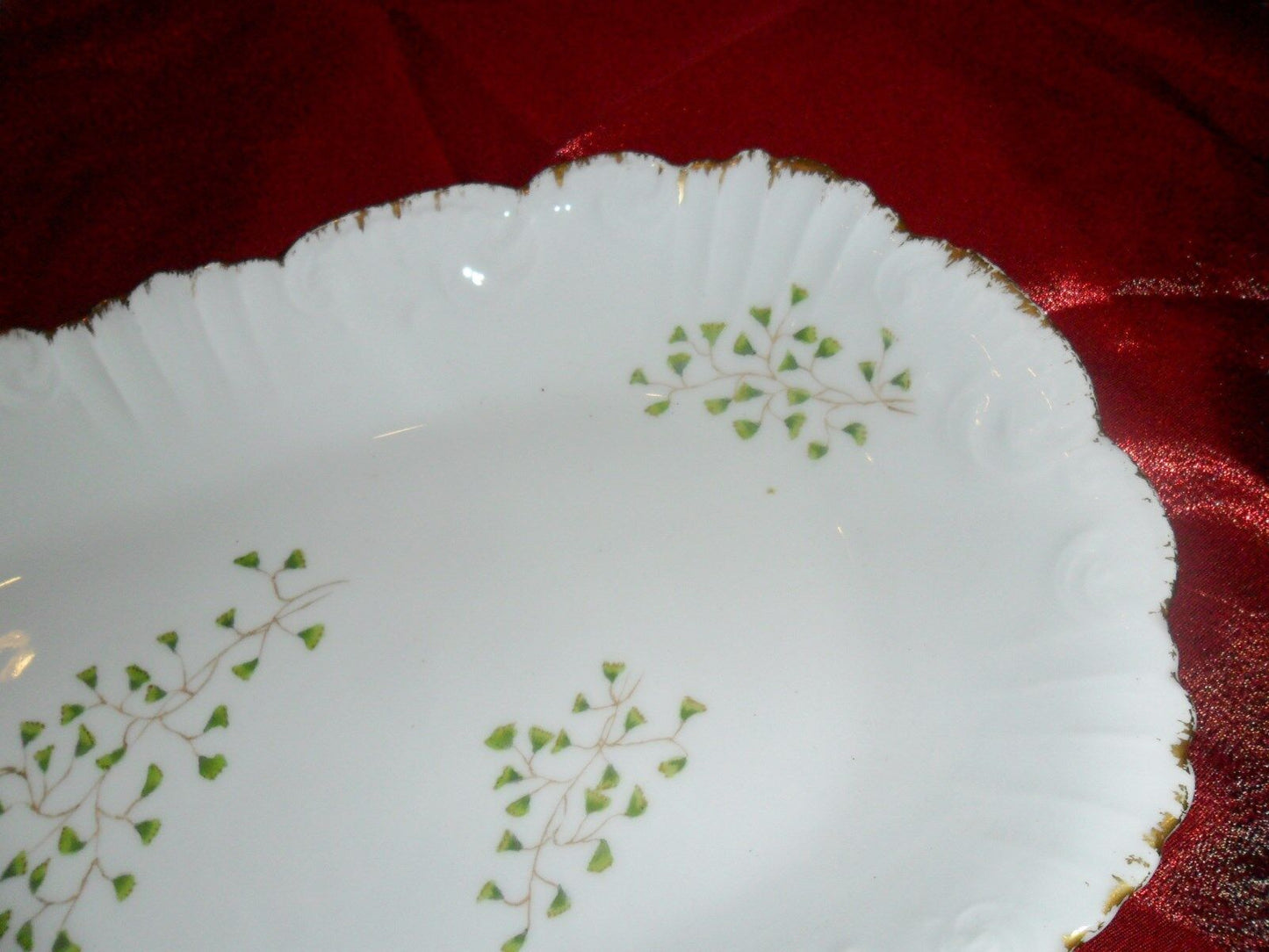 TRESSEMAN & GUSTAVE VOGT T&V- FRANCE LIMOGES, LARGE serving tray[*4-topsh ]