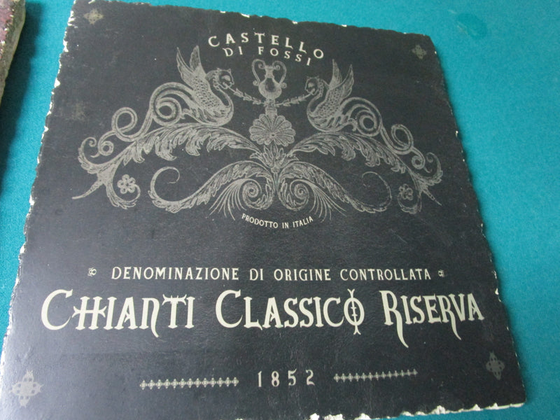 Wine Advertising Chalware Tiles 12 X 12 " Wall Decor