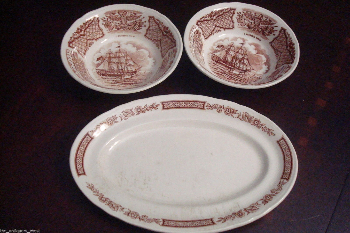 Alfred Meakin Staffordsire England "Fair Winds" 12 pcs PLATES BOWLS