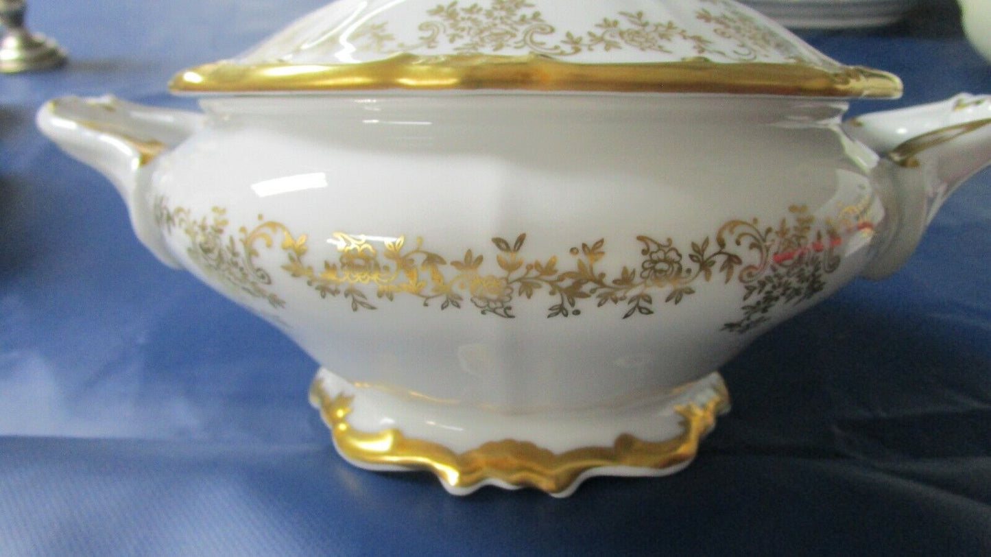 1920's GERMAN WEINER PORCELAIN CHINA TUREEN TRAY  GRAVY  BOAT BOWL PICK 1