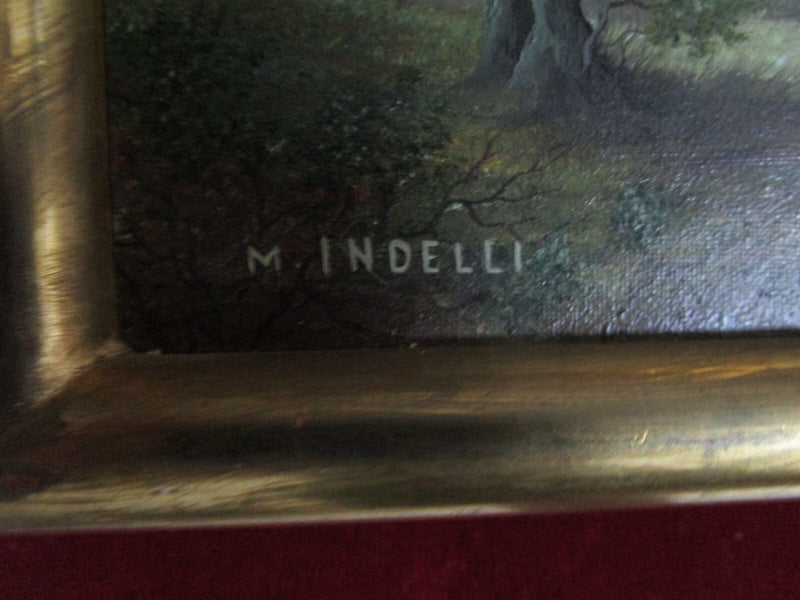 MIMMA INDELLI ORIGINAL PAINTING RED VELVET MATTED 15 X 12" FRAMED PICK 1