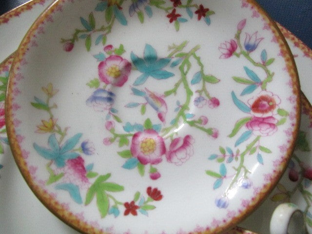 Royal Doulton Ito 1980s Pink Floral Smooth Edge Dinner Set Pick Set