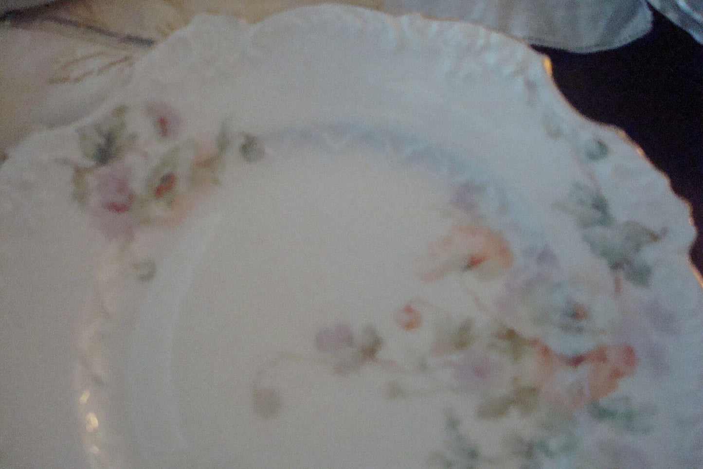 Antique 5 Dessert plates HERMANN OHME, c1920s, GERMANY FLORAL ^^