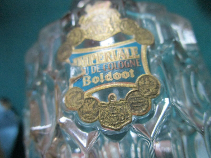 1920s 4 glass crystal Imperiale Eau De Cologne perfume bottles by Boldoot