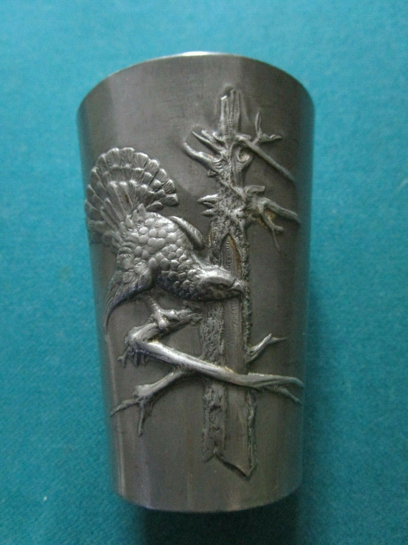 KAYSERZINN PEWTER BOAR HORSE STAG TANKARD AND CUPS - TRAY-CUPS W/ INSERT PICK1