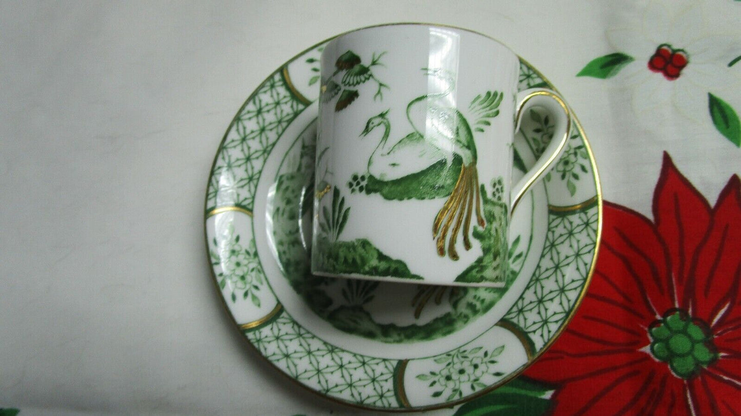 TUSCAN COFFEE CUP SAUCER PARADISE BIRDS GREEN / BLUE PICK 1 [98]