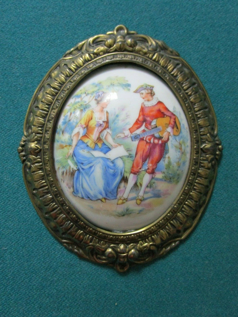 CERAMIC HAND PAINTED FINIAL CRIES ON LONDON LIMOGES FRAGONARD PICK 1