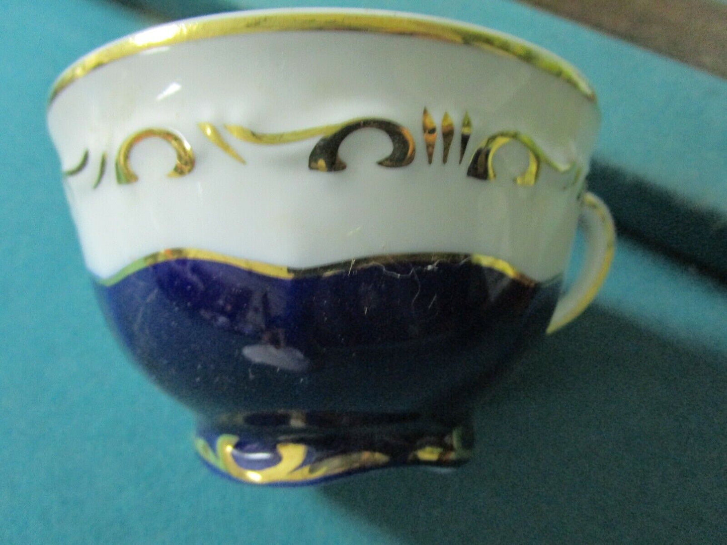 ZSOLNAY HUNGARY CUP SAUCER POMPADOUR PATTERN AS IS [85]