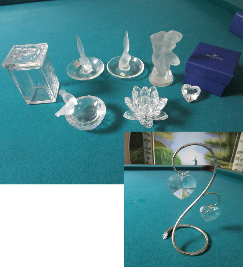 CRYSTAL FIGURINES SWAROVSKI AND LALIQUE FRANCE original pick1