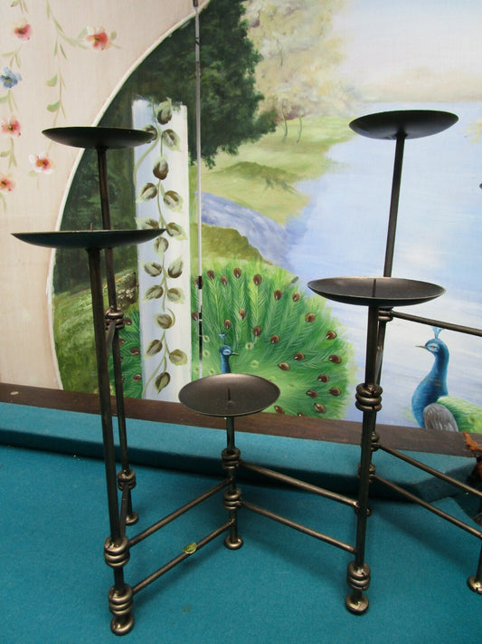 Restyle 15" 6 Candle Holders  Metal Pin Base For Column Candle