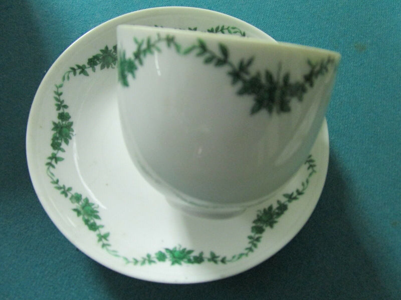 Fustenberg Germany Green Floral Swag Set Coffee Pot- Cups- Saucers- [84C]