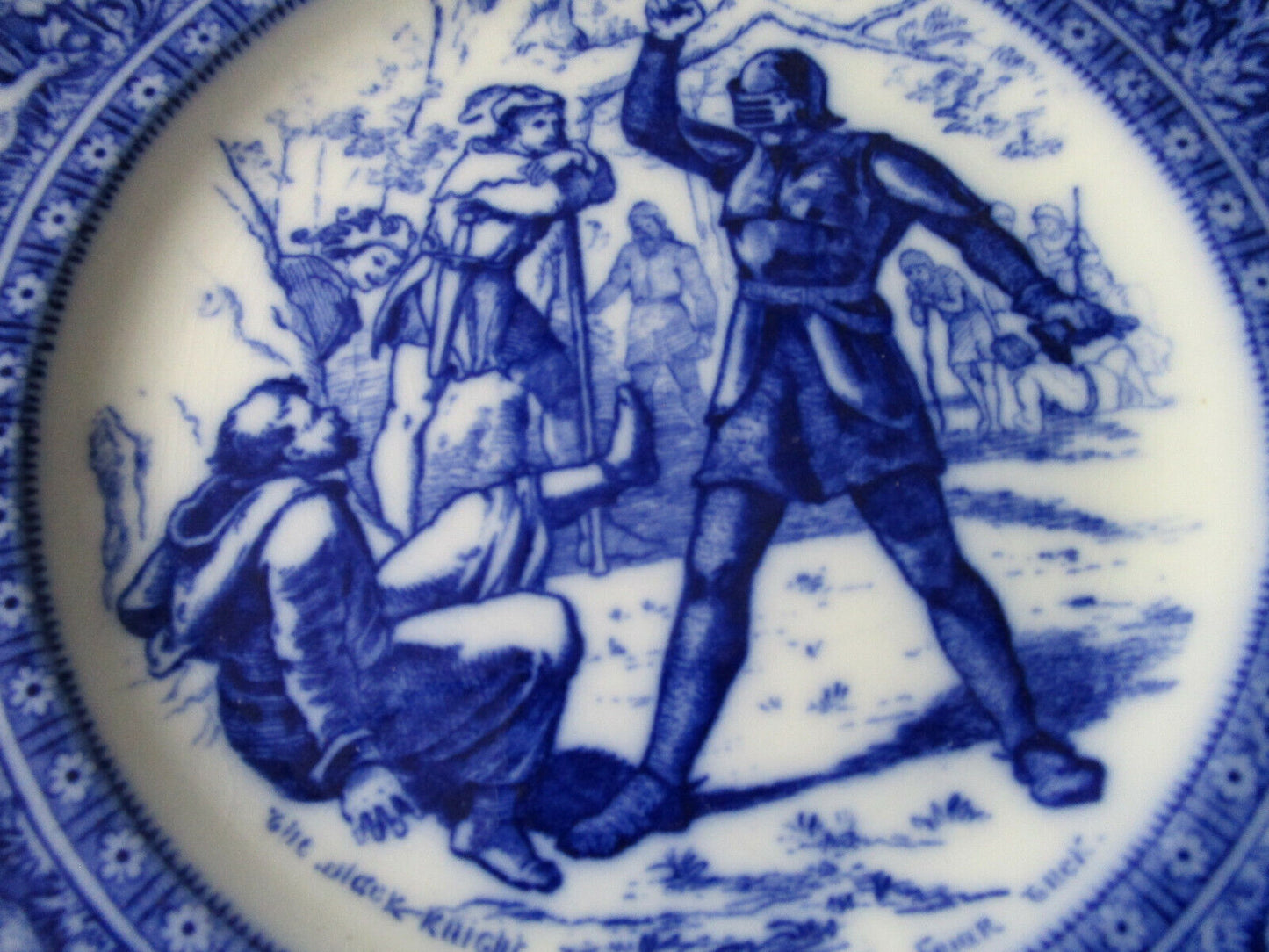 Antique 1885 Wedgwood Ivanhoe Blue Plates [bp35]