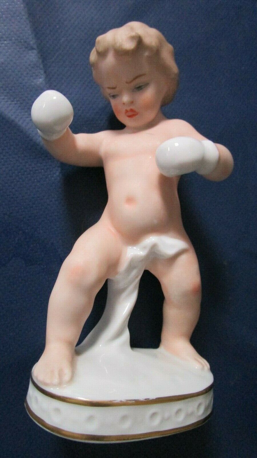 WALLENDORF SCHAUBACH KUNST GERMANY 1960'S PORCELAIN FIGURINES sport boys pick1