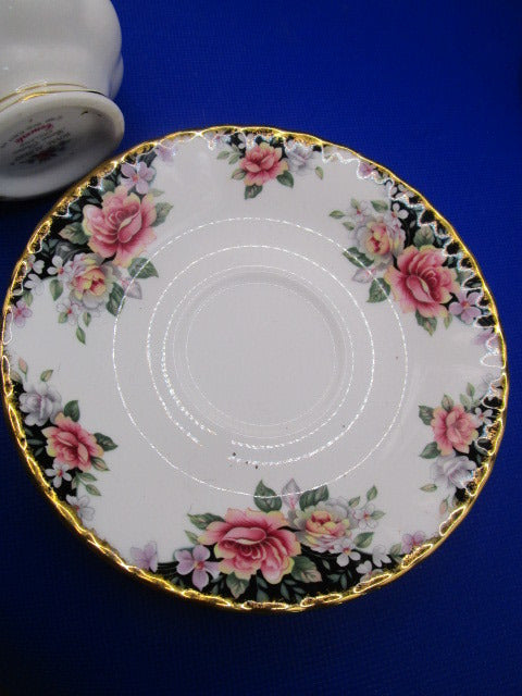 Royal Albert Concerto - Victoriana Rose  Porcelain Teacup & Saucer Pick 1 [80B]