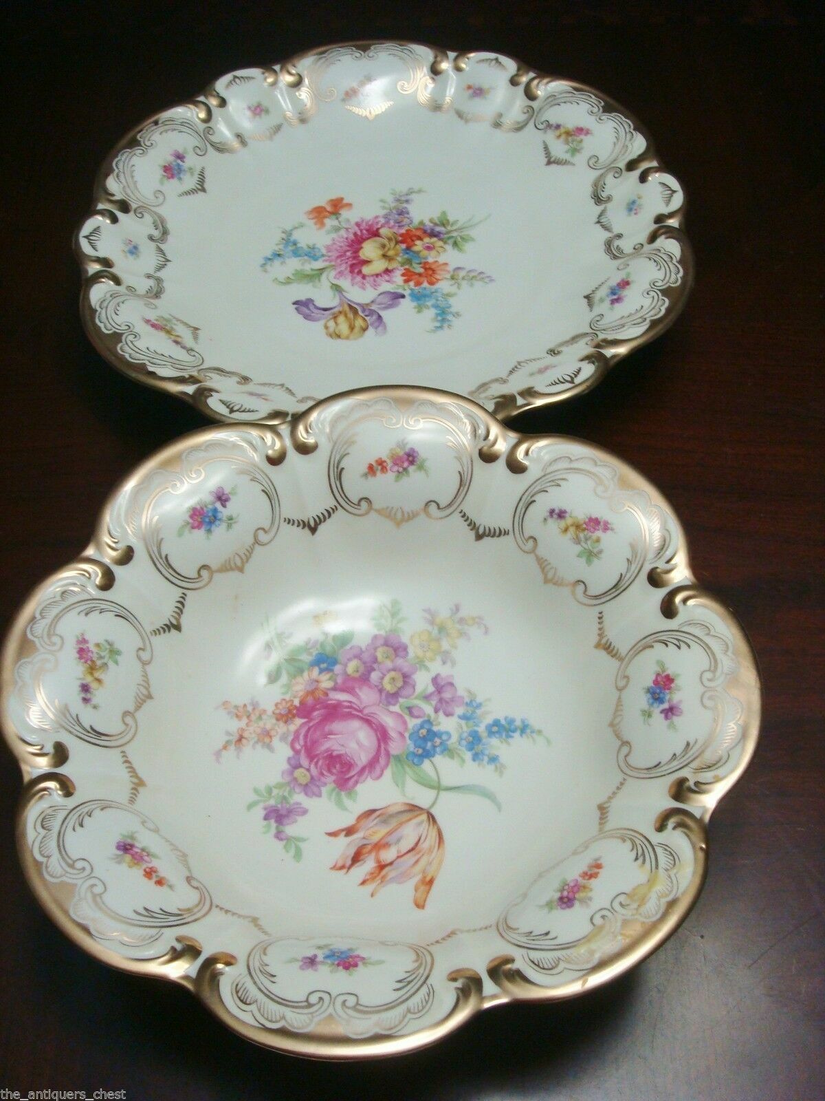 Tirschenreuth Bavarian MIDCENTURY AND ANTIQUE BOWL PLATE TRAY FLORAL PICK 1 ^^