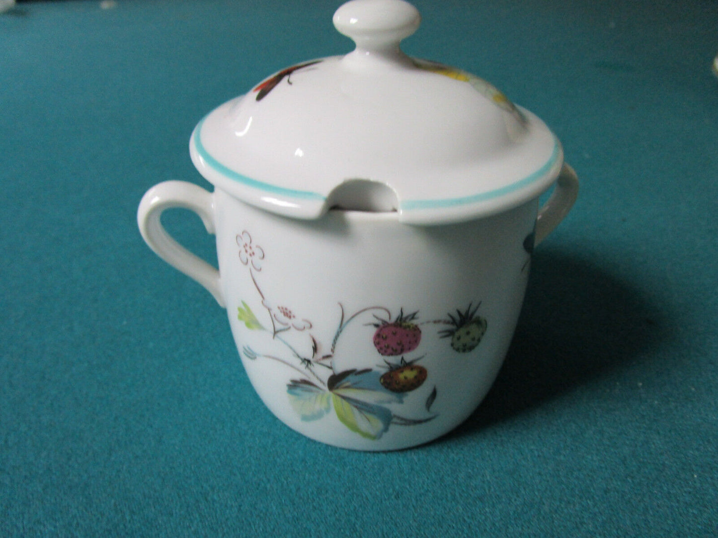 Worcester Strawberry Pattern Jelly Pot 4"  Cute [80g]