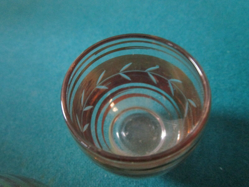 SHOT GLASSES MID CENTURY GOLD MADE IN FRANCE PICK 1