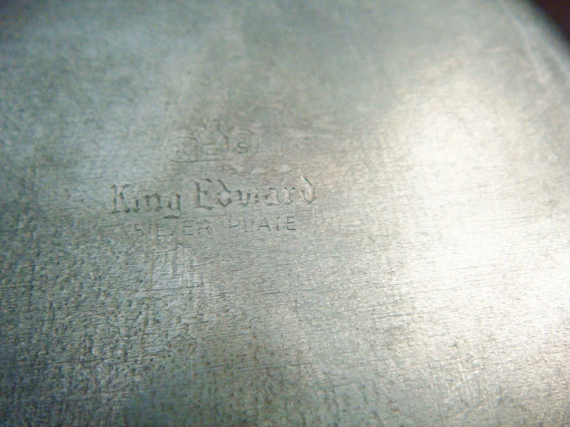 King Edward baby silverplate cup, 2 1/2" tall by 2 1/2" ORIGINAL ^^^