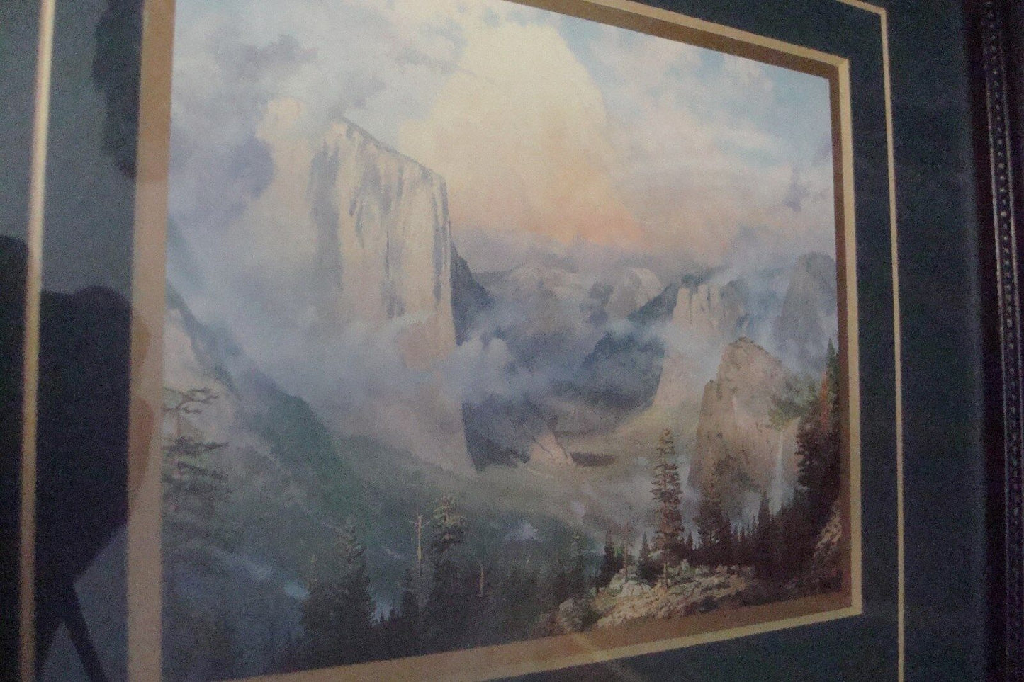 Thomas Kinkade ACCENT PRINTS from limited edit lithograph, Yosemite Park, COA