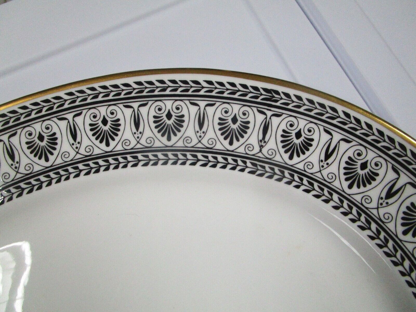 Royal Staffordshire Oval Tray Black Victoria13 1/2 x 10 3/4"