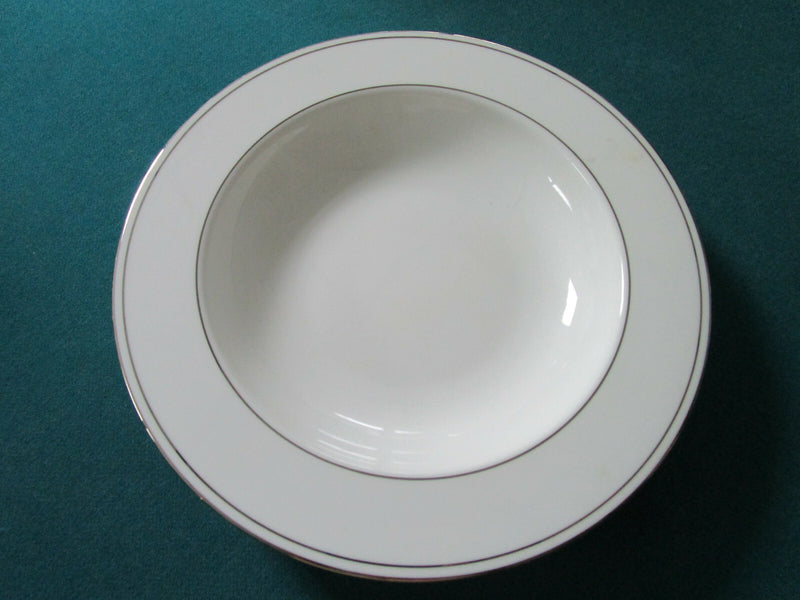 Weatherly pat. By Lenox bowls dinner plates cup saucer federal platinum wheat ^^