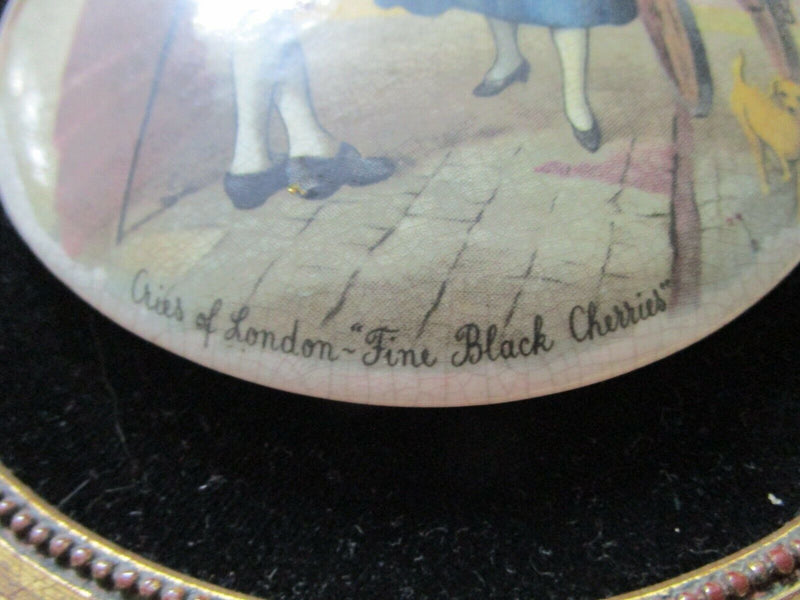 CERAMIC HAND PAINTED FINIAL CRIES ON LONDON LIMOGES FRAGONARD PICK 1