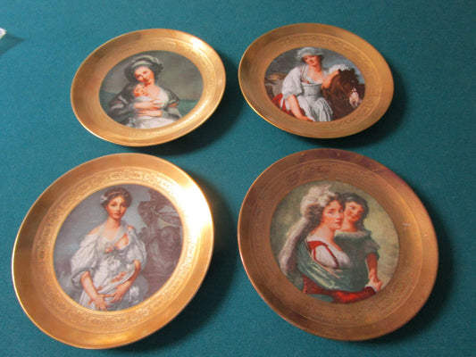 1950s Winterling Kirchenlamitz HEAVY encrusted gold PLATES PAINTINGS -PICK ONE-