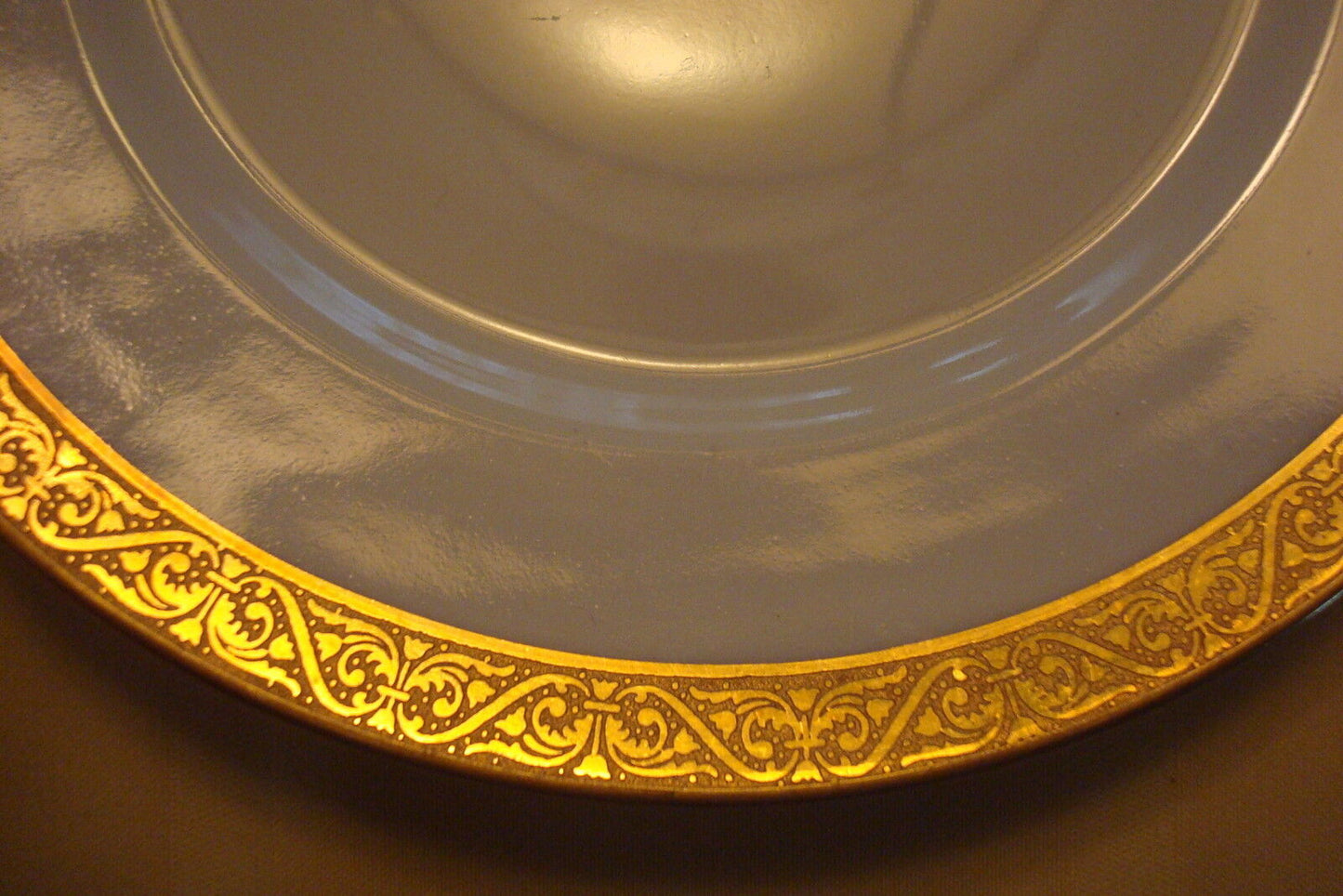 Tomas Bavaria Germany gold rim plate, 7" diametee[2es]