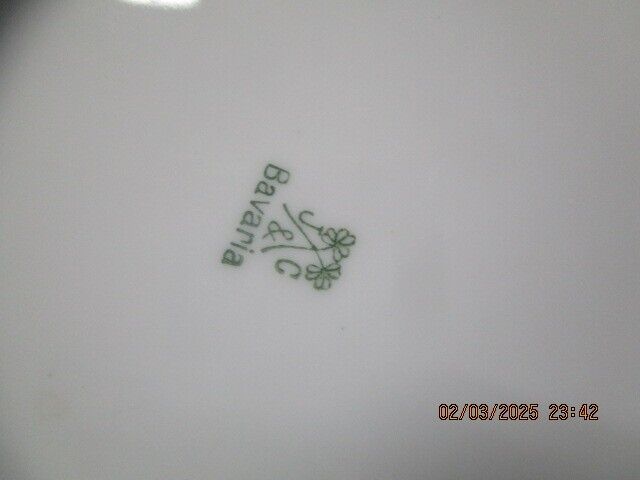 German Floral Curio Plates 7.75" Favorite ^^