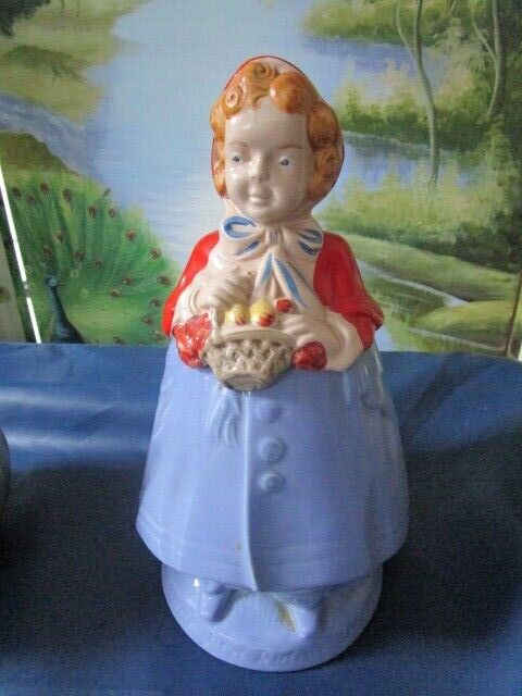 1940's ORIG Red Wing RED RIDING HOOD / Dutch Girl Cookie Jar Katrina Blue PICK1