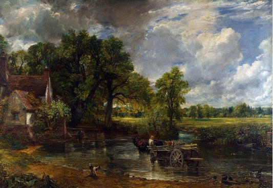 The Hay Wain originally titled Landscape Noon – John Constable repro painting