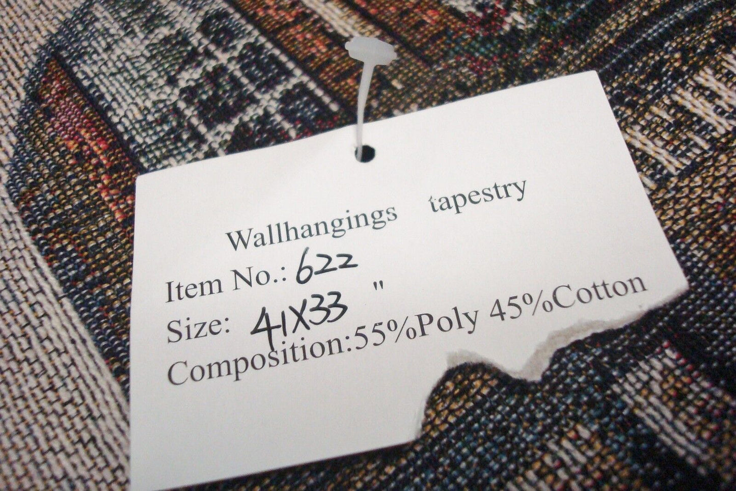 Wallhanging tapestry 41 x 33, NEW, French sidewalk[6]