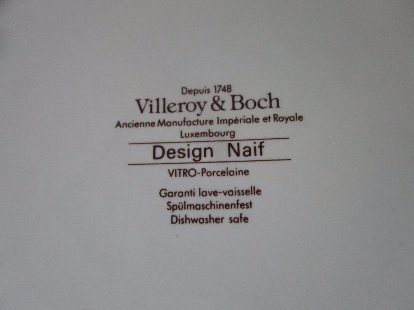 VILLEROY & BOCH Design Naif 4 MUGS AND 1 DESSERT PLATE [90]