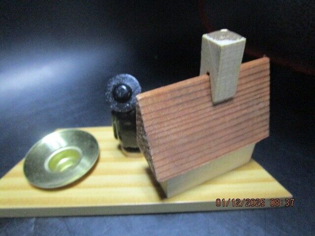 Erzgebirge Candle Holders Pair  Church Priest 4-5 In ^^