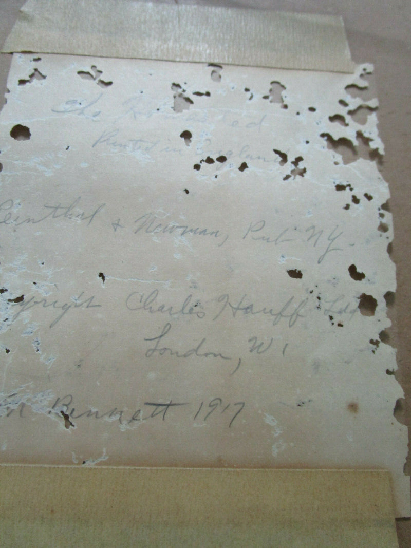 Frank Moss Bennett Reinthal & Newman Publishers 1900s Ny, The Homestead Print