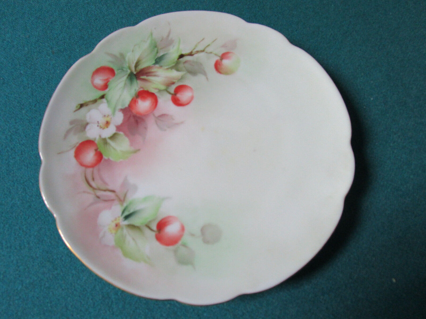 UNO FAVORITE BAVARIA POTTERY SIGNED " PESKE" 3 BREAD PLATES 6"