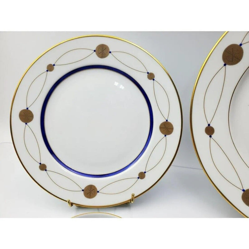 5 Piece Limoge France "Ebotan" Porcelain Set Cup, Saucer, Cake Plate, Dessert ^^