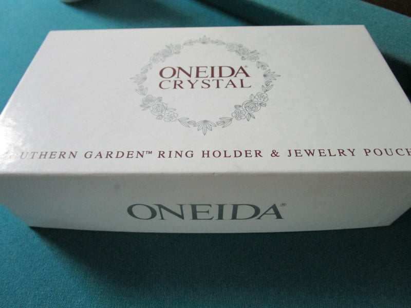 Oneida Crystal Vanity Ring Holder And Jewelry Pouch New Original^^