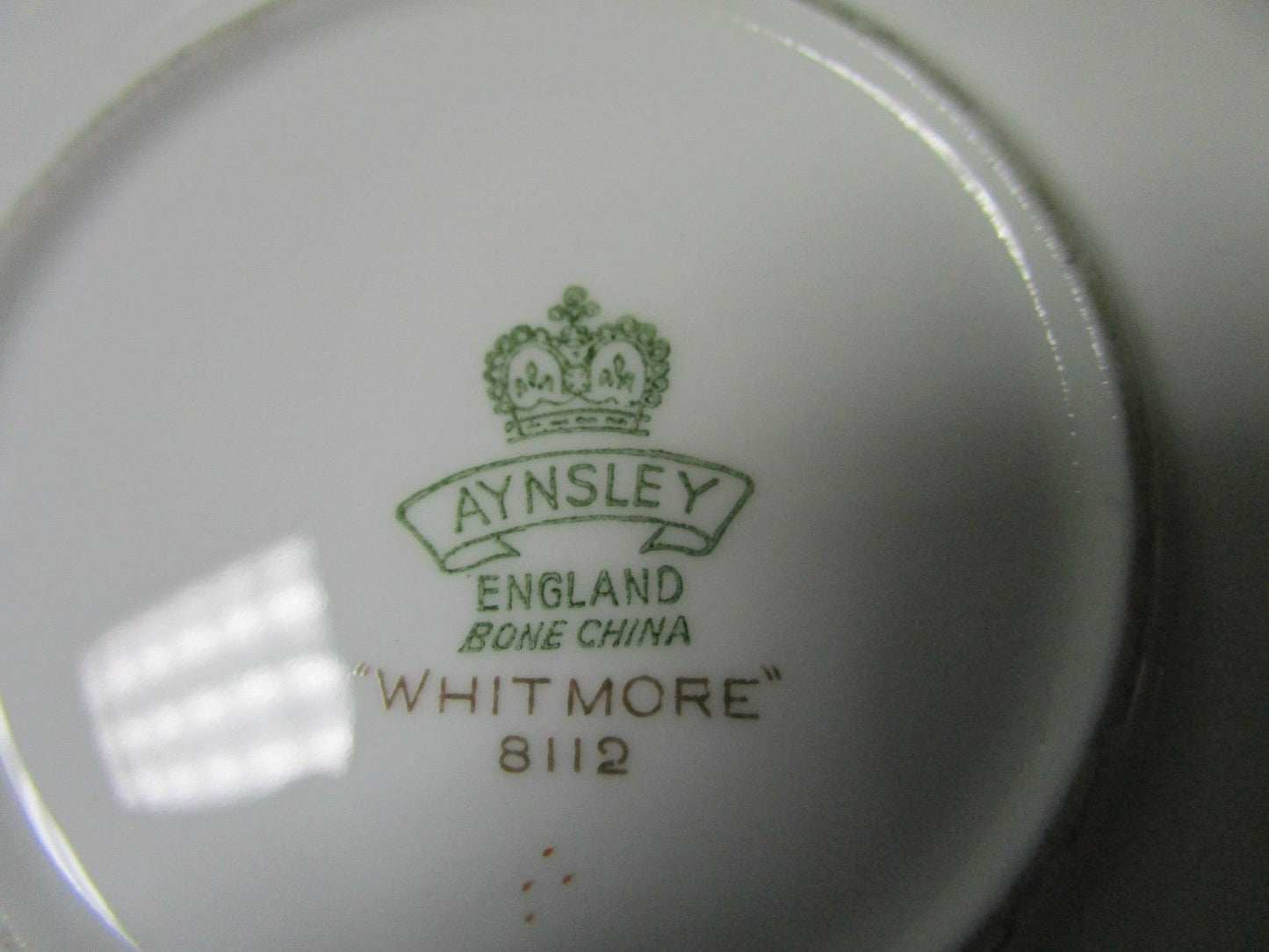 AYNSLEY ENGLAND WHITMORE DINNER PLATES CUP SAUCER