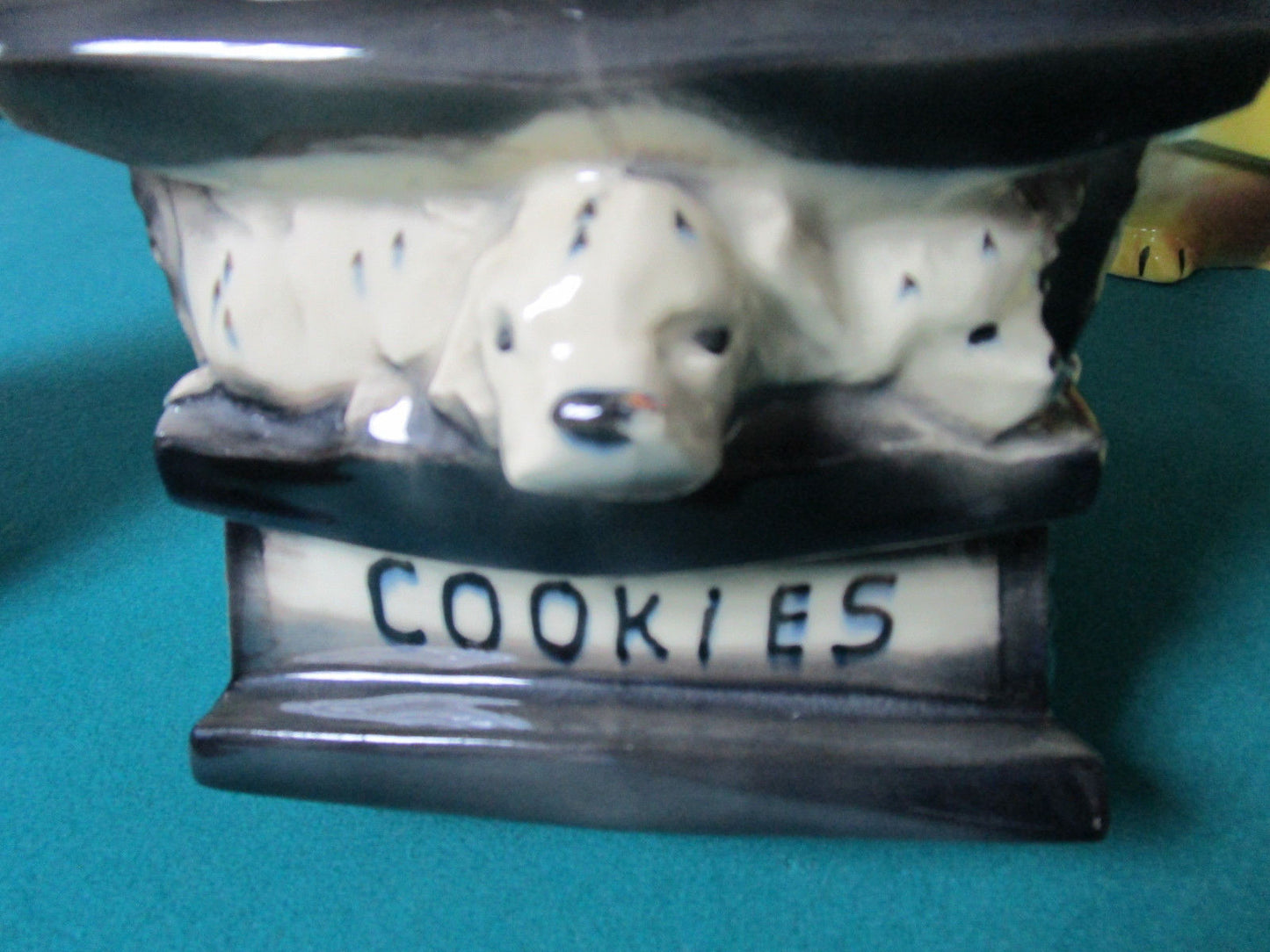 VINTAGE McCoy DALMATIANS IN ROCKING CHAIR 12" COOKIE JAR