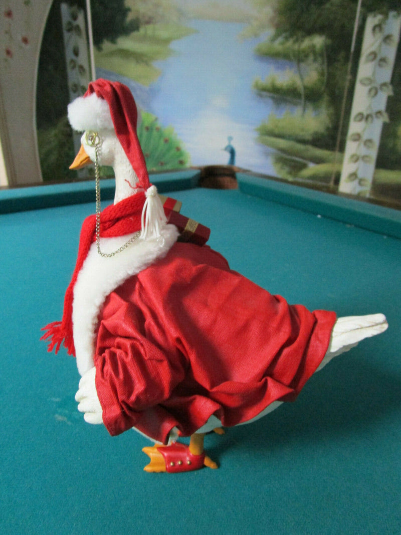 Kurt S. Adler Santa Goose Cloth Figurine Original Nib