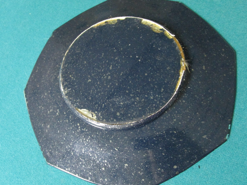 Glass Plate Center Shadow Box Butterfly And Dry Flowers 10" 6 Sides[*A1]