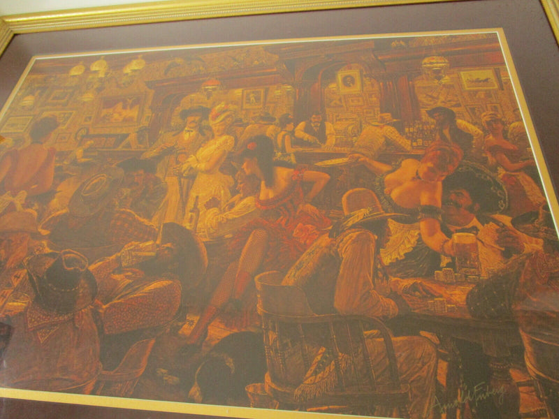 Arnold Friberg Winners & Losers Signed Framed Print Limited Edition Matted