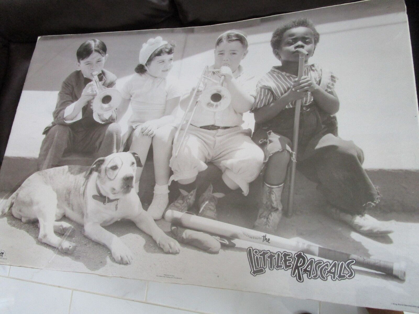 THE LITTLE RASCALS BLACK AND WHITE LARGE POSTER 23 X 35 BY KING MERCHANDISE