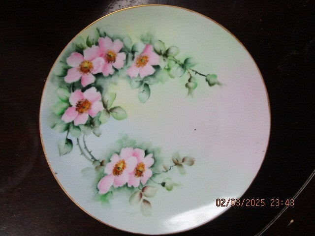 German Floral Curio Plates 7.75" Favorite ^^