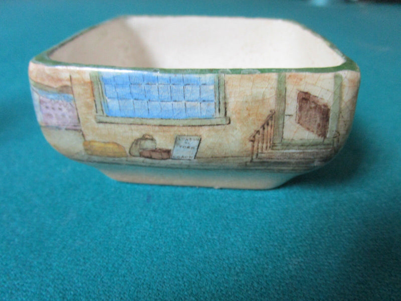 ANTIQUE ROYAL DOULTON 3 PCS DICKENS WARE GREEN WARE ROBIN HOOD [71]